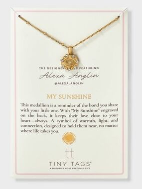 My Sunshine Gold Medallion Necklace by Alexa Anglin